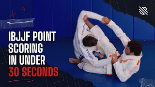 Jiu Jitsu competition scoring points rules in under 30 seconds | SANABUL