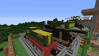 Minecraft Hand-Off Mystery Build Time Lapse: Trains!