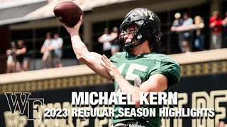 Michael Kern 2023 Regular Season Highlights | Wake Forest QB