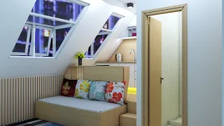 TINY APARTMENT 15sqm ( 161sqft MICRO APARTMENT TOUR ) | SPACE SAVING IDEAS | NEVER SAY TOO SMALL