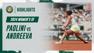 Paolini vs Andreeva Semi-final Highlights | Roland-Garros 2024