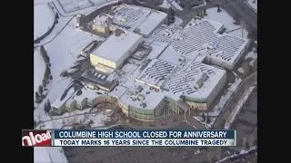 Columbine High closed for 16th anniversary