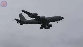 Three KC135s Executing Low Approaches At RAF Lakenheath