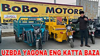 Elektro moped Toshkentdagi Eng katta bazasiga keldik ! BOBO MOTORS