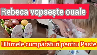 Rebeca vopsește ouăle! A venit iepurașul! Ultimele Cumpărături pentru Paste!4 mai 2024