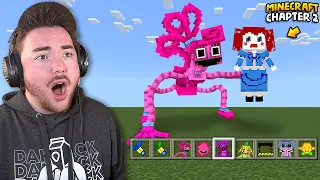 PLAYING THE POPPY PLAYTIME CHAPTER 2 MINECRAFT MOD… (so amazing)