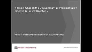 The Development of Implementation Science & Future Directions