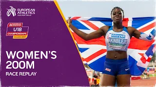 Women's 200m Final | Race Replay | European Athletics U18 Championships