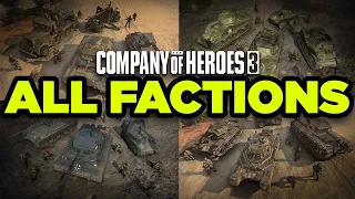 ALL FACTIONS AND UNITS PREVIEW - Company of Heroes 3