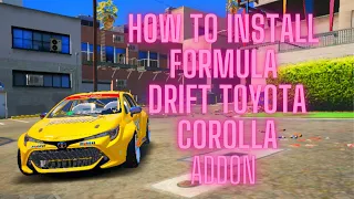 How To Install Formula Drift Toyota Corolla |ADDON| In Gta V | Farhan Gaming | Gta 5