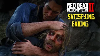 Arthur Kills Micah in Cliff Fight Ending Red Dead Redemption 2