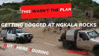 Bogged at Ngkala Rocks: Off-Roading Adventures and Recovery Story. Fraser Island ep 3