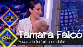 Tamara Falcó acude a la tertulia en muletas y con una nueva colaboradora - El Hormiguero