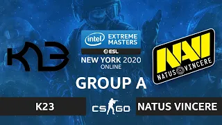 CS:GO - Natus Vincere vs. K23 [Dust2] Map 2 - IEM New York 2020 - Group A - CIS