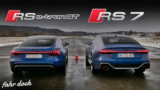 Elektro schlägt RS7? | Audi RS7 Performance gegen RS E-Tron GT | Fahr doch