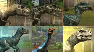 ALL DINOSAURS FROM JURASSIC WORLD DOMINION MOVIE!!! Jurassic World: The Game