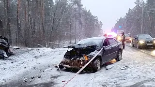 Жуткое Смертельное ДТП Старообуховская Трасса  Труп...