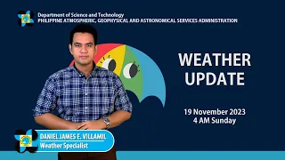 Public Weather Forecast issued at 4AM | 19 November 2023