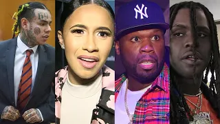 Cardi B, 50 Cent, Chief Keef, Meek Mill, Snoop Dogg And More React To 6IX9INE Snitching In Court