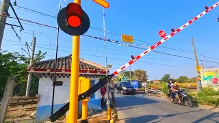 Upgrade Palang Baru! Perlintasan Kereta Api KRL Telaga Asih Cibitung Bekasi