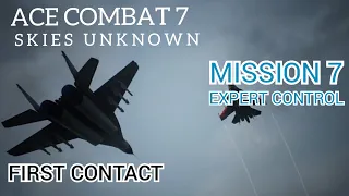 Ace Combat 7 | Mission 7 | First Contact | Expert Control | Hard Difficulty (PS4)