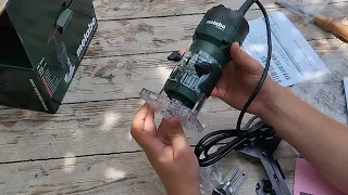 Распаковка кромочного фрезера Metabo FM 500-6