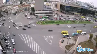 ДТП площадь Победы в Киеве (06.10.2016)