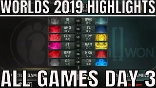 Worlds 2019 Day 3 Highlights ALL GAMES Group Stage