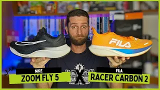 NIKE ZOOM FLY 5 vs FILA RACER CARBON 2