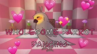 💖 Wholesome Parrots Dancing💖   {Minecraft animation meme}