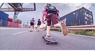 AWESOME INDUSTRIAL LONGBOARD TOUR - GoPro HERO3