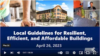 Webinar: Local Guidelines for Resilient, Efficient, and Affordable Buildings