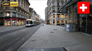 Geneva, Switzerland🇨🇭 Downtown walk, luxury streets of Geneva 2023 - 4K HDR 60fps