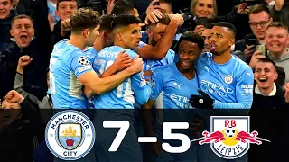 Manchester City vs Leipzig 7-5 (agg) Extended Highlights & Goals - Champions League 2021-2022