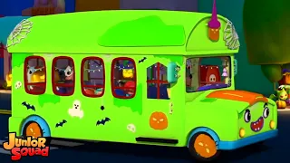 Песня автобуса на Хэллоуин Жуткий рифмы для младенцев - Junior Squad
