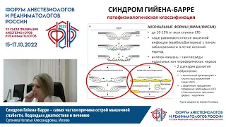 Синдром Гийена–Барре и острая мышечная слабость  Супонева Н.А.