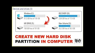 how to create derive  partition windows 10/7/11 | Kesse banye partition #sharmadesktopfunda