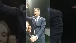 Michael Buble invites Buffalo woman on stage to sing with him