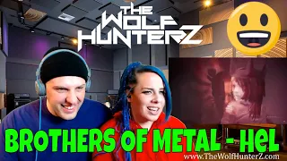 BROTHERS OF METAL - Hel (2020)  Official Lyric Video  AFM Records | THE WOLF HUNTERZ Reactions