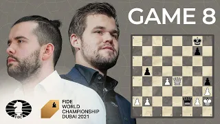 FIDE World Chess Championship Game 8 | Carlsen vs. Nepo