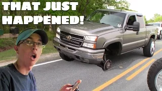 WE ALMOST DIED! BRAND NEW WHEELS FALL OFF