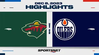 NHL Highlights | Wild vs. Oilers - December 8, 2023