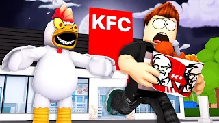 UCIEKAM Z ZAMKNIĘTEGO KFC w ROBLOX! (Escape KFC Obby)