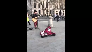 Blown' in the wind/street musician