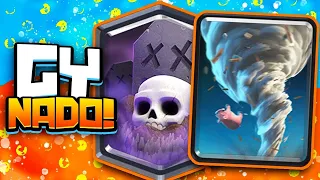 AMAZING DEFENSE, BEST GRAVEYARD TORNADO DECK- Clash Royale