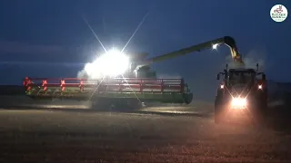 Wintergerste Ernte mit Claas Lexion 8800, Grain Harvest, Fendt, John Deere - Multi Agrar Claußnitz