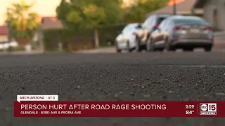 Person hurt after road rage shooting in Glendale