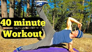 40 Minute Full Body Core Workout | No Equipment | Sean Vigue Fitness