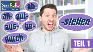 Deutsch Wortschatz von A2 - B2 | Verben mit stellen ganz einfach erklärt!