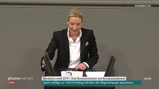 Generaldebatte im Bundestag: Rede von Alice Weidel am 21.11.2018